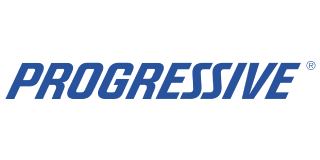 Logo displaying the word "PROGRESSIVE" in blue, with a registered trademark symbol, proudly associated with About The Hail Squad.