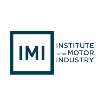 Logo of the Institute of the Motor Industry (IMI) featuring "IMI" within a square, with its full name beside it, serving as a professional home for automotive experts.